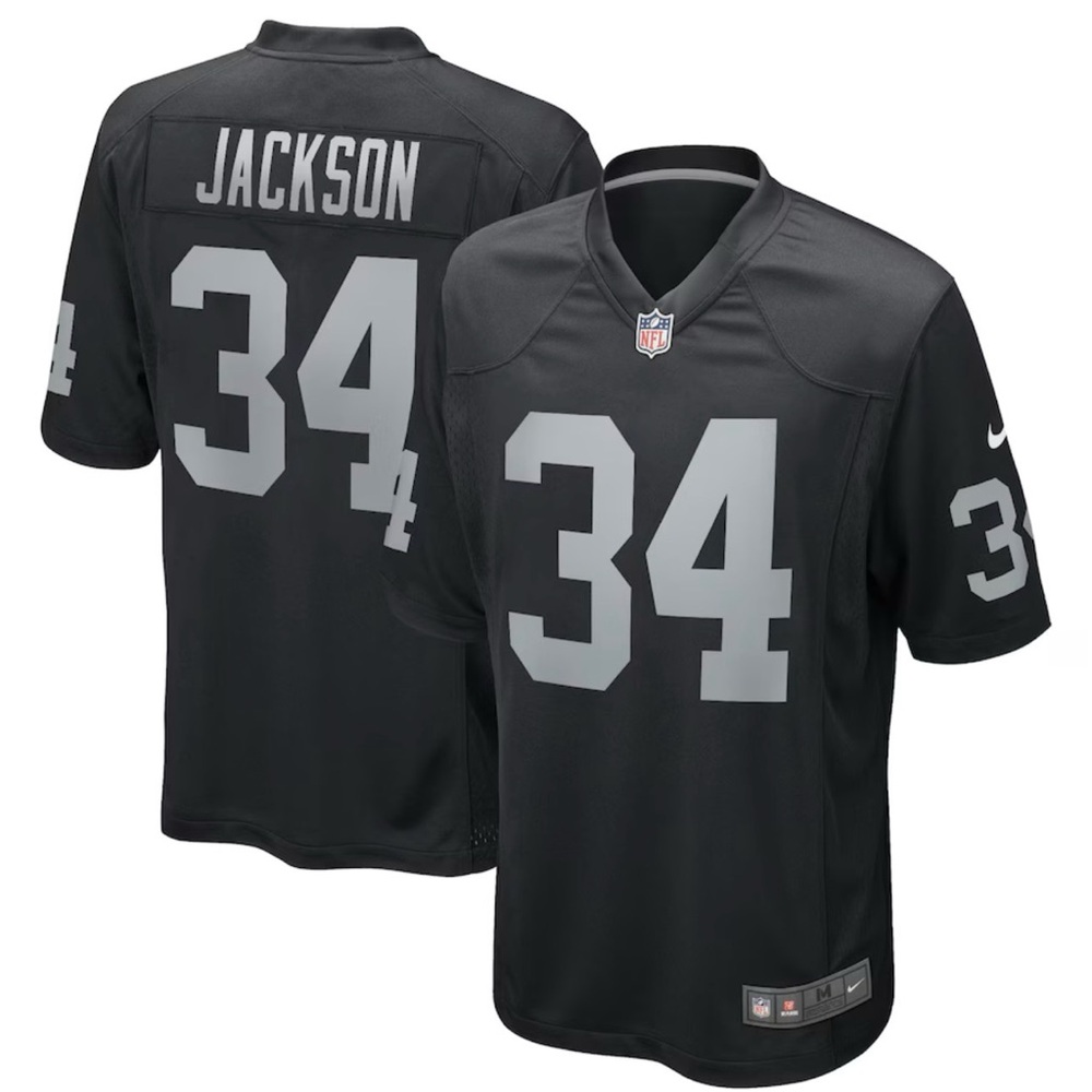 Las Vegas Raiders Bo Jackson Youth Black Jersey